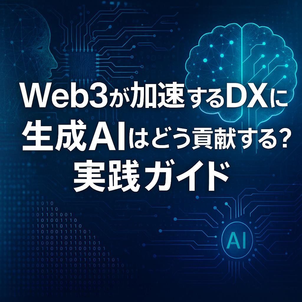 Web3が加速するDXに生成AIはどう貢献するか？実践ガイド