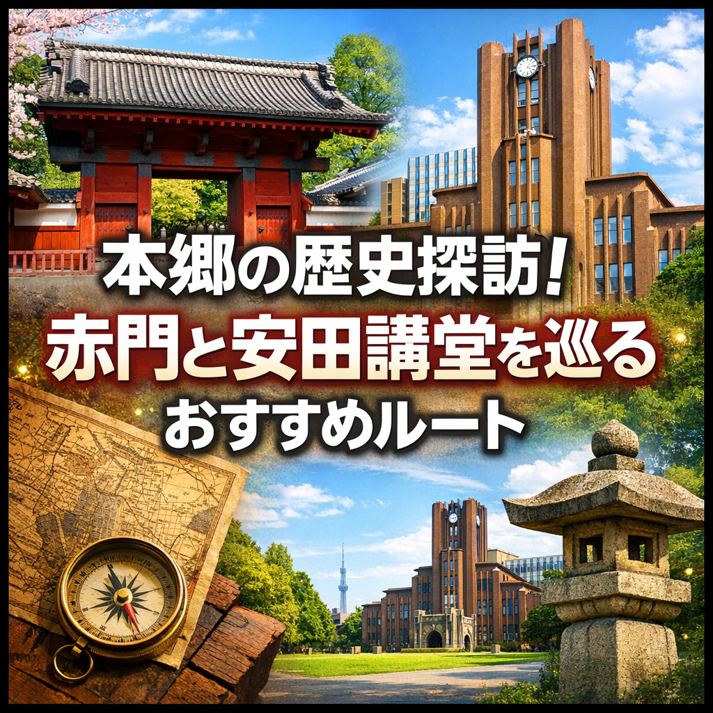本郷の歴史探訪！赤門と安田講堂を巡るおすすめルート