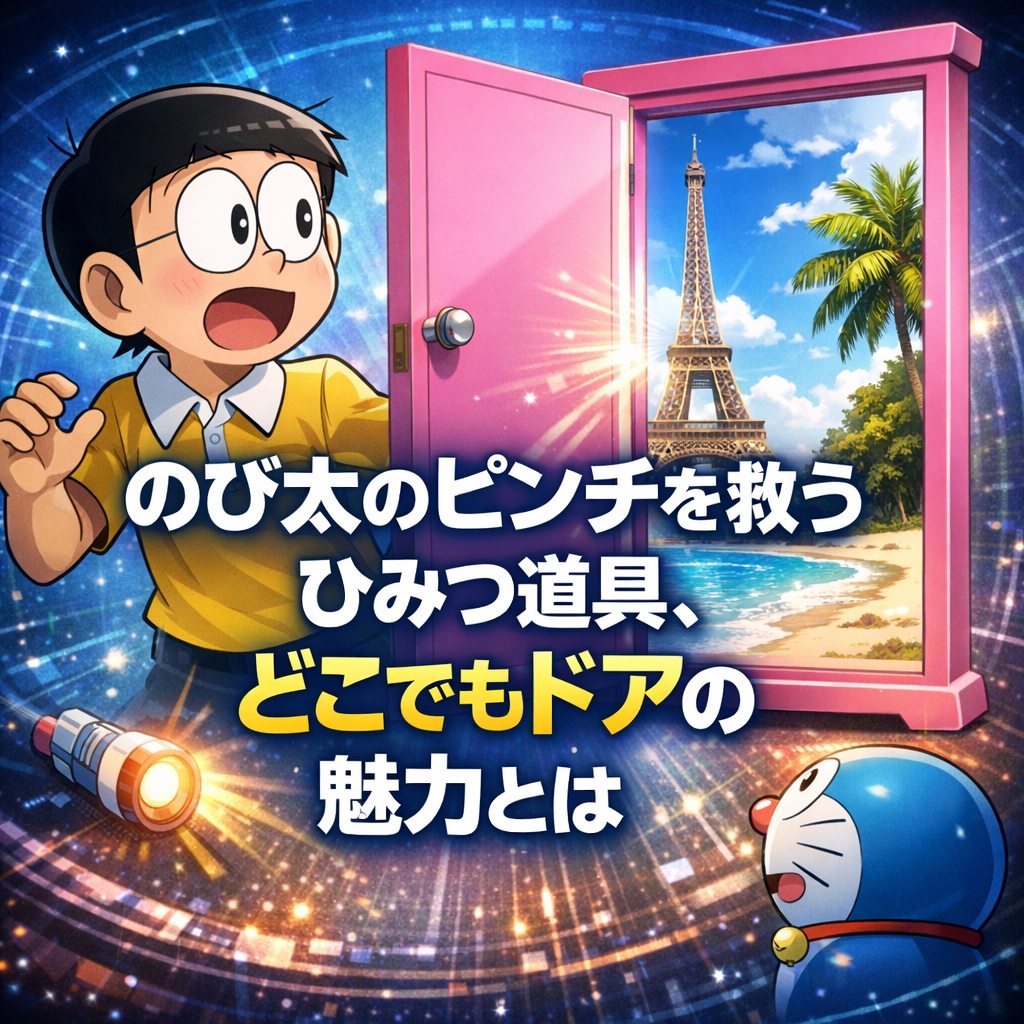 のび太のピンチを救うひみつ道具、どこでもドアの魅力とは