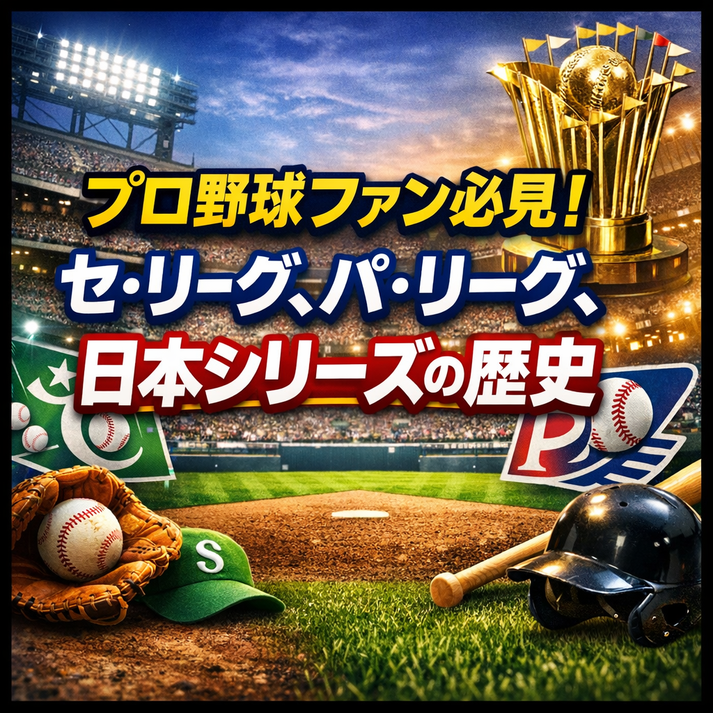 プロ野球ファン必見！セ・リーグ、パ・リーグ、日本シリーズの歴史